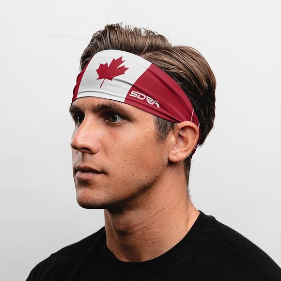 Country Flag Headbands Wide Non-Slip Fabric Sweatbands for Sports and Workout - Picture 2 of 6